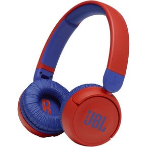سماعات رأس لاسلكية للأطفال JBL Jr310BT - سماعات بلوتوث مع ميكروفون، صوت آمن أقل من 85 ديسيبل، بطارية 30 ساعة، قابلة للطي، مريحة، سهلة، ناعمة، ألوان رائعة (أحمر)، صغيرة (متجددة) in Kuwait