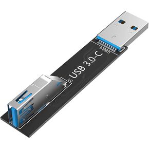 لوحة موسع USB3.0 C سريعة السرعة محول ذكر إلى أنثى 90 درجة لتوصيل الكمبيوتر وتطبيقات الاستخدام العام التوصيل والتشغيل محول USB in Kuwait