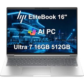 HP EliteBook 660 G11 Business AI PC Laptop (16" FHD+ Anti-Glare, Intel 12-Core Ultra 7 165U, 32GB DDR5, 1TB SSD), Fingerprint, Backlit, 5MP IR Webcam, 2x Thunderbolt 4, Fast Charge, Win 11 Pro, 2025 in Kuwait