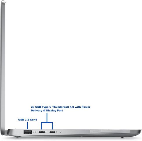 Dell Latitude 5350 Multi-Touch 2-in-1 Laptop 13.3" FHD, Intel Core Ultra 5-135U, 32GB RAM, 1TB NVMe SSD, Webcam, AX Wi-Fi, BT, Backlit Keyboard, Thunderbolt, HDMI, USB C, Windows 11 Pro, Notebook Grey in Saudi Arabia