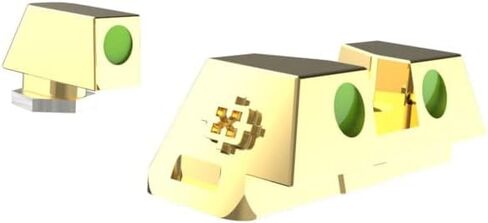 Cross Armory - Fiber Sights Compatible with Glock - Standard Height - Gold in Saudi Arabia