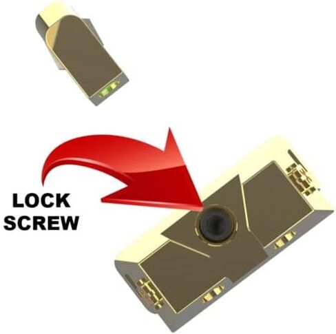 Cross Armory - Fiber Sights Compatible with Glock - Standard Height - Gold in Saudi Arabia