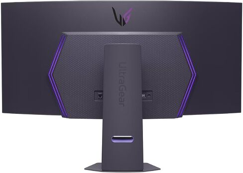 LG 45 Ultragear OLED Curved Gaming Monitor - 45" WQHD (3440x1440) OLED - 240Hz - 0.03ms GTG - 21:9-800R - AMD FreeSync Premium Pro - G-SYNC Compatible- DisplayHDR True Black 400 Wi-Fi w/ICP Hub in Saudi Arabia