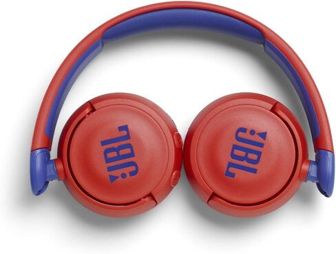 سماعات رأس لاسلكية للأطفال JBL Jr310BT - سماعات بلوتوث مع ميكروفون، صوت آمن أقل من 85 ديسيبل، بطارية 30 ساعة، قابلة للطي، مريحة، سهلة، ناعمة، ألوان رائعة (أحمر)، صغيرة (متجددة) in Kuwait