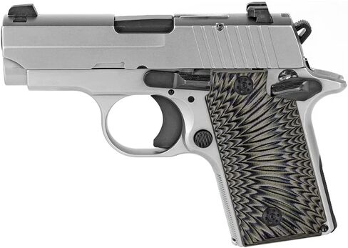 استبدال مقابض اليد الرائعة G10 لـ Sig Sauer P238، تتضمن براغي مقابض مسدس سوداء، بدون قطع أمان Ambi، نسيج Sunburst، رفيع 5/32 بوصة، 4 ألوان لاختيارك in Saudi Arabia