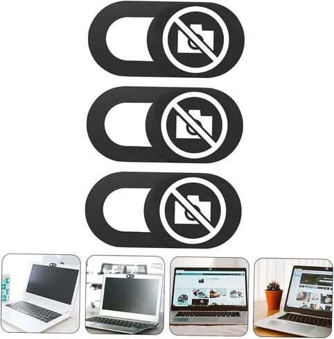 3Pcs Webcam Cover Slide for Laptop and Tablet Easy to Use Durable Adhesive Cover for Device Protection in Saudi Arabia