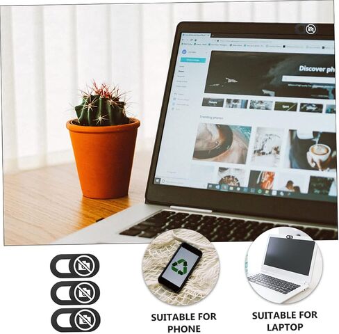 3Pcs Webcam Cover Slide for Laptop and Tablet Easy to Use Durable Adhesive Cover for Device Protection in Saudi Arabia