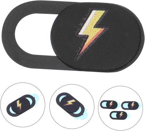 3PCS Phone Webcam Covers Adhesive Privacy Protectors for Laptop and Tablet Anti-Peeping Camera Shield Compatible Devices Black in Saudi Arabia