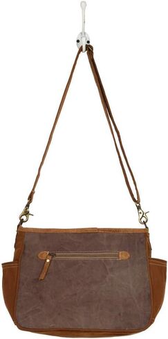 Myra Bag Point Rock Cowhide Purse - Western Purses for Women, Bourbon Chocolate Leather with Cow Print Hairon Cross Body in Kuwait