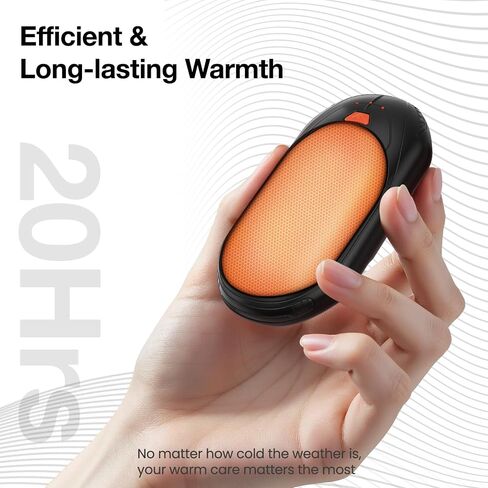 AI Hand Warmers Rechargeable 2 Pack, AI Smart Chips Electric Hand Warmers, 20Hrs Long Safe Heat, Portable Pocket Heater, Gifts for Christmas, Outdoor, Golf, Hunting, Camping Accessories - Pink in Saudi Arabia