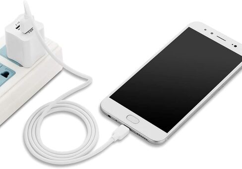 كابل شحن Micro USB أبيض بطول 3.3 قدم لجهاز Sony Playstation 4 باللون الأسود in Kuwait