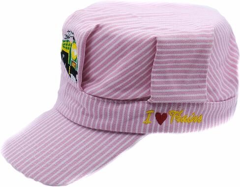 Young Boys Choo Choo Train Embroidered Steam Engine Train Engineer Hat with ITrains Navy/White in Saudi Arabia