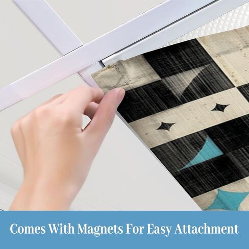 4 Pack Fluorescent Light Covers for Ceiling Lights Set Symmetrical Round Snowflakes White Snowflakes Blue Decorative Magnetic Fluorescent Light Filters for Classroom Office Home 4x2 ft in Saudi Arabia