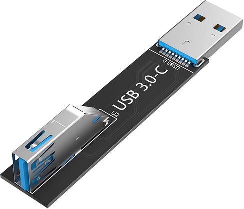 لوحة موسع USB3.0 C سريعة السرعة محول ذكر إلى أنثى 90 درجة لتوصيل الكمبيوتر وتطبيقات الاستخدام العام التوصيل والتشغيل محول USB in Kuwait