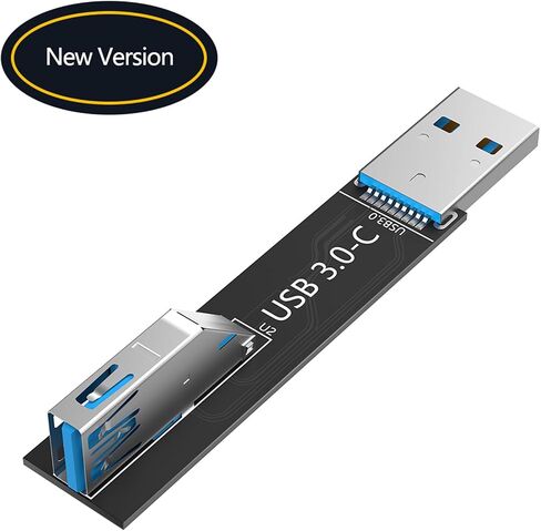 لوحة موسع USB3.0 C سريعة السرعة محول ذكر إلى أنثى 90 درجة لتوصيل الكمبيوتر وتطبيقات الاستخدام العام التوصيل والتشغيل محول USB in Kuwait