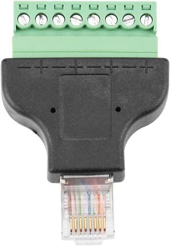 plplaaoo 8P8C إيثرنت RJ45 ذكر إلى محول طرفي موصل رأس تحويل بلاستيكي متين لاتصال واجهة الشبكة خفيف الوزن in Saudi Arabia