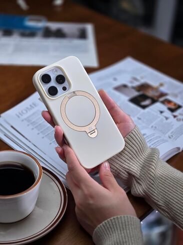 حافظة CASEKOO باللون الأزرق البحري مصممة لهاتف iPhone 17 Pro Max مع حامل مغناطيسي دوار [حماية عسكرية بطول 16 قدم] [حافة غير قابلة للانزلاق] [مناسبة لـ MagSafe] MagicStand 360 لهاتف iPhone 17 ProMax مقاس 6.9 بوصة in Kuwait