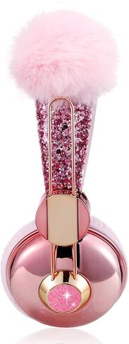 CHTON Kids Headphones for Girls, Cute Bear Ear Headphones with Microphone, 3.5mm Jack Wired Girls Headphones for School/Travel/iPad/Tablet (Pink) in Saudi Arabia