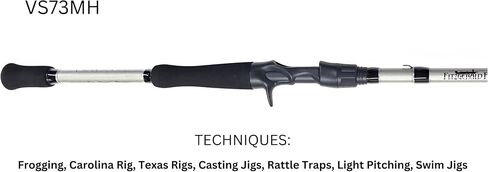 Fitzgerald Vursa Series Casting Rods 6'8"-7'8" Most Versatile Rods, Lightweight & Sensitive Tournament Performance Designed for Freshwater and Inshore, Great for Bass, Walleye or Musky Fishing in Saudi Arabia