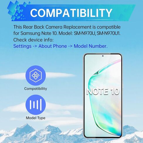 for Samsung Galaxy Note 10 Back Camera Replacement Rear Main Camera Module Part Repair for Samsung note10 SM-N970U SM-N970U1 in Saudi Arabia