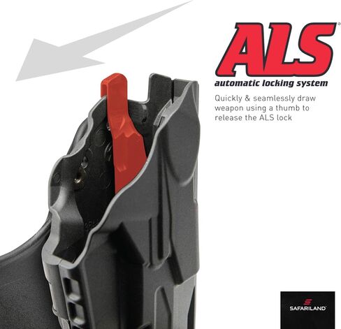 Safariland 6360 ALS/SLS Mid-Ride Duty Rated Level III Retention Holster in Kuwait
