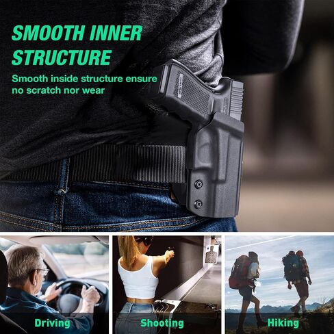 WARRIORLAND M&P M2.0 Holster OWB Kydex Made Fit: S&W M&P M2.0 9mm / .40 3.6" / 4" / 4.25" Pistol, Outside Waistband 1.75 Inch Paddle Holster, 'Posi-Click' Audible Retention Lock, Optic Ready, Right in Saudi Arabia