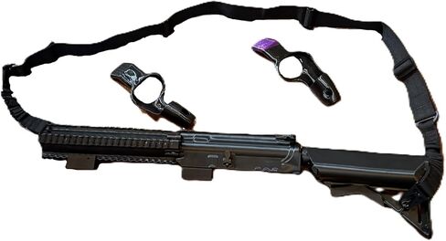 ShadowCore VR Gun Stock لـ Meta Quest 3، ملحق ألعاب مقاس 26 بوصة، هيكل ABS وTPU أسود، تصميم يمكن استخدامه بكلتا اليدين، نظام تركيب ألعاب VR تنافسي in Kuwait
