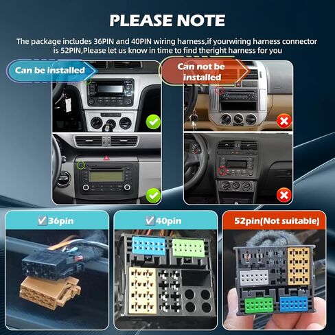 4G+64G Android Car Stereo for VW Volkswagen Golf MK5 MK6 T5 Passat Jetta Tiguan EOS Polo, 9 inch Touch Screen Radio with CarPlay/Android Auto, GPS Navigation, Bluetooth, FM/RDS, SWC in Saudi Arabia