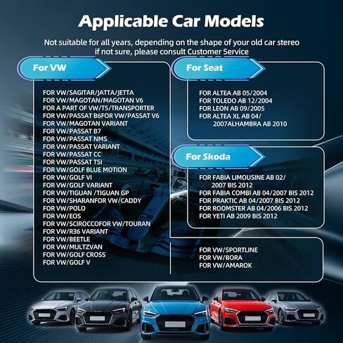 4G+64G Android Car Stereo for VW Volkswagen Golf MK5 MK6 T5 Passat Jetta Tiguan EOS Polo, 9 inch Touch Screen Radio with CarPlay/Android Auto, GPS Navigation, Bluetooth, FM/RDS, SWC in Saudi Arabia