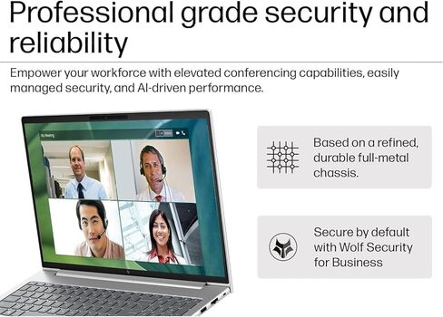 HP EliteBook 660 G11 Business AI PC Laptop (16" FHD+ Anti-Glare, Intel 12-Core Ultra 7 165U, 32GB DDR5, 1TB SSD), Fingerprint, Backlit, 5MP IR Webcam, 2x Thunderbolt 4, Fast Charge, Win 11 Pro, 2025 in Kuwait