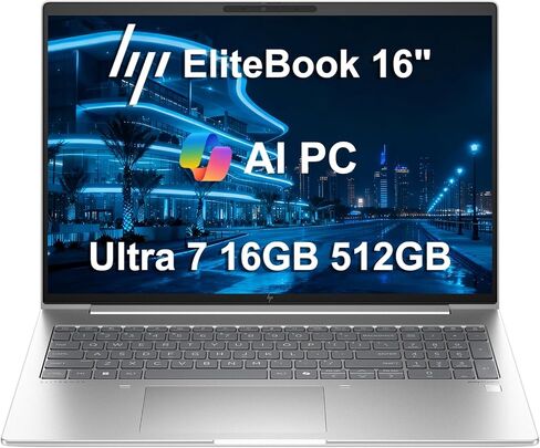 HP EliteBook 660 G11 Business AI PC Laptop (16" FHD+ Anti-Glare, Intel 12-Core Ultra 7 165U, 32GB DDR5, 1TB SSD), Fingerprint, Backlit, 5MP IR Webcam, 2x Thunderbolt 4, Fast Charge, Win 11 Pro, 2025 in Kuwait