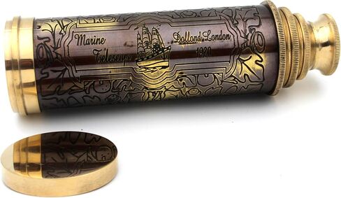 US HANDICRAFTS Antique Style - Marine Sailor-Dollond London Spyglass, 16 Inch Brass Telescope With High Resolution, Beautiful Lid And Finish By Â€¦ in Saudi Arabia