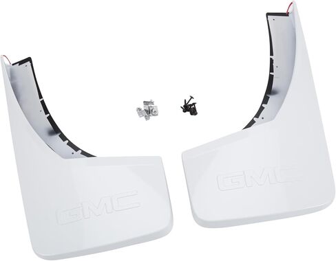 Acdelco GM Accessories 22902407 حراس دفقة مقولبة خلفية باللون الأبيض مع شعار GMC in Saudi Arabia