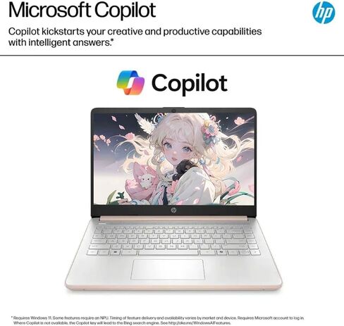 HP 2025 14 inch Everyday Laptop Computer for Student & Business - AI-Powered 1-Y Office 365 • Intel Quad-Core CPU • Ultra-Light • 16G RAM • 384G Storage (128G UFS+256G SD Card) • Win 11 Pro • Green in Saudi Arabia
