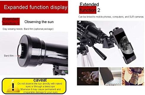 70mm Refractor Telescope for Beginners – Astronomical Telescope with Tripod and Carrying Bag for Adults and Kids in Saudi Arabia