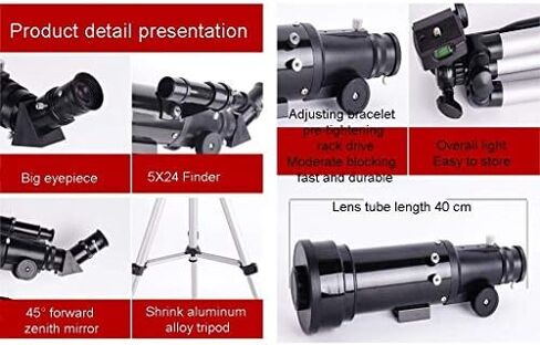 70mm Refractor Telescope for Beginners – Astronomical Telescope with Tripod and Carrying Bag for Adults and Kids in Saudi Arabia