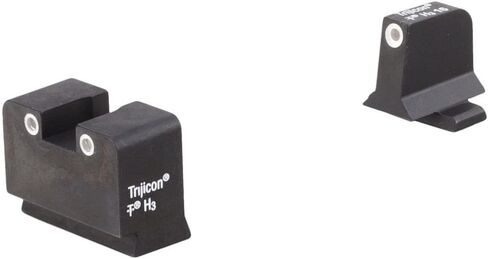 Trijicon SG201-C-600907 مجموعة مثبطات الرؤية الليلية الساطعة والصعبة، نماذج Sig Sauer معايرة، 9 مم و.357 Sig، أمامي/خلفي أبيض مع مصابيح خضراء in Kuwait