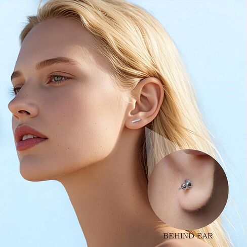 Limerencia Hypoallergenic Titanium stud earrings, F136 Implant Grade pure Titanium Studs for Women Men Sensitive Ears in Saudi Arabia