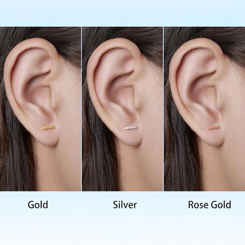 Limerencia Hypoallergenic Titanium stud earrings, F136 Implant Grade pure Titanium Studs for Women Men Sensitive Ears in Saudi Arabia