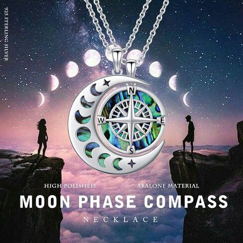 Yin Yang Matching Necklace Sterling Silver Sun and Moon Necklace Tree of Life Necklace Couples Necklace Set Matching Necklace for Couples Yin Yang Pendant Couples Necklace for Friend Him and Her in Kuwait