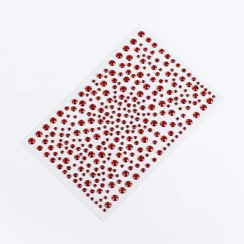 1PC Flash Diamond Stickers for DIY Facial Makeup and Nail Art, Red in Saudi Arabia