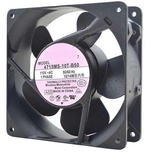 ل 4715MS-10T-B50 التيار المتناوب 110 فولت 50/60 هرتز 15/14 واط 12 سنتيمتر 12038 120x120x38 مللي متر 2600 دورة في الدقيقة محوري Fow مروحة التبريد in Kuwait