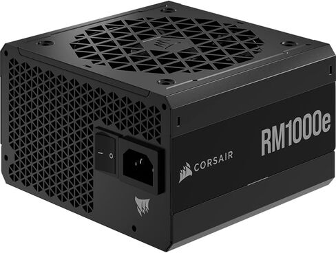 Corsair RM1000e Fully Modular Low-Noise ATX Power Supply (Dual EPS12V Connectors, Low-Noise, 105°C-Rated Capacitors, 80 PLUS Gold-Certified Efficiency, Modern Standby Support) Black (Renewed) in Saudi Arabia