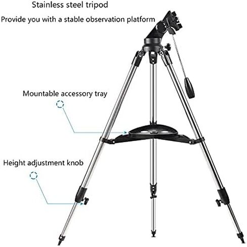 HD 500x 112mm Astronomical Refractor Telescope with Adjustable Tripod and Finder Scope for Adults in Saudi Arabia