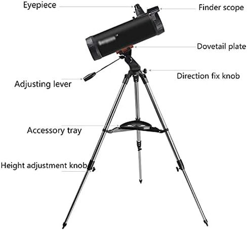 HD 500x 112mm Astronomical Refractor Telescope with Adjustable Tripod and Finder Scope for Adults in Saudi Arabia