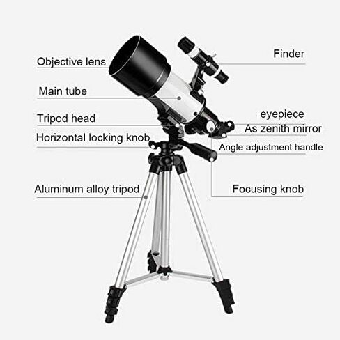Beginner Refractor Telescope for Kids – Portable Astronomy Telescope with Adjustable Tripod & Carry Bag (Model MJE319) in Saudi Arabia