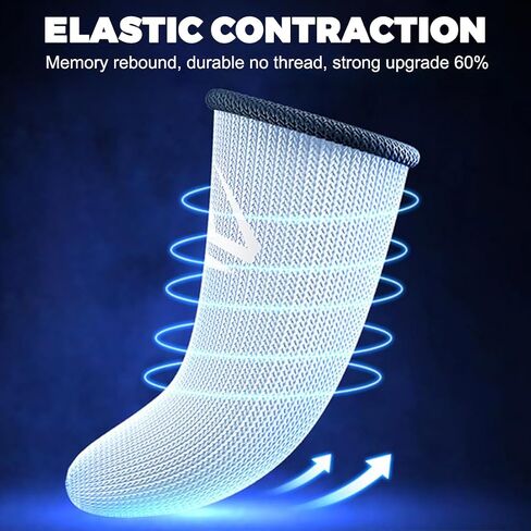 4 Gaming Finger Sleeves for Enhanced Grip, Anti-Sweat Touchscreen Gloves for Gamers & Mobile Users in Saudi Arabia