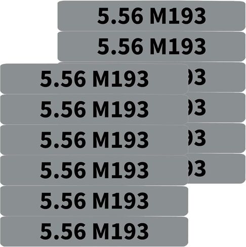12 Pack Miaozhun 5.56 M855 Magazine Marking Bands 5.56 Caliber Identification (Black-Green) in Saudi Arabia