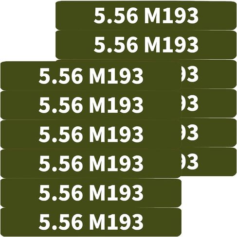 12 Pack Miaozhun 5.56 M855 Magazine Marking Bands 5.56 Caliber Identification (Black-Green) in Saudi Arabia