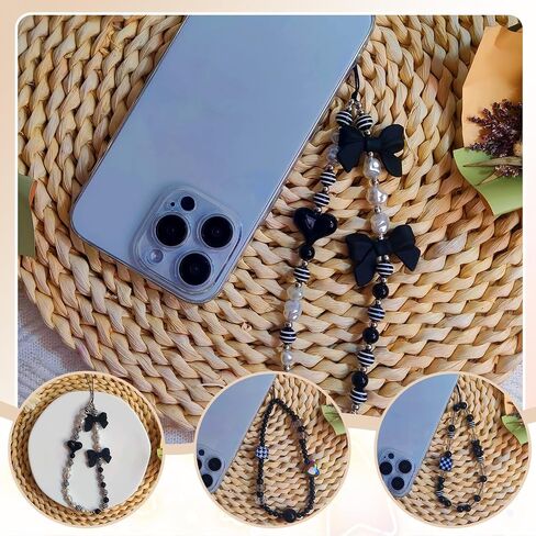3 Piece Cute Cell Phone Pendant with Beads, Aesthetic Cell Phone Keychain, Cute Bear, Butterfly Heart, Cool Cell Phone Pendant for Cell Phone Bag, Keychain, Decoration in Saudi Arabia